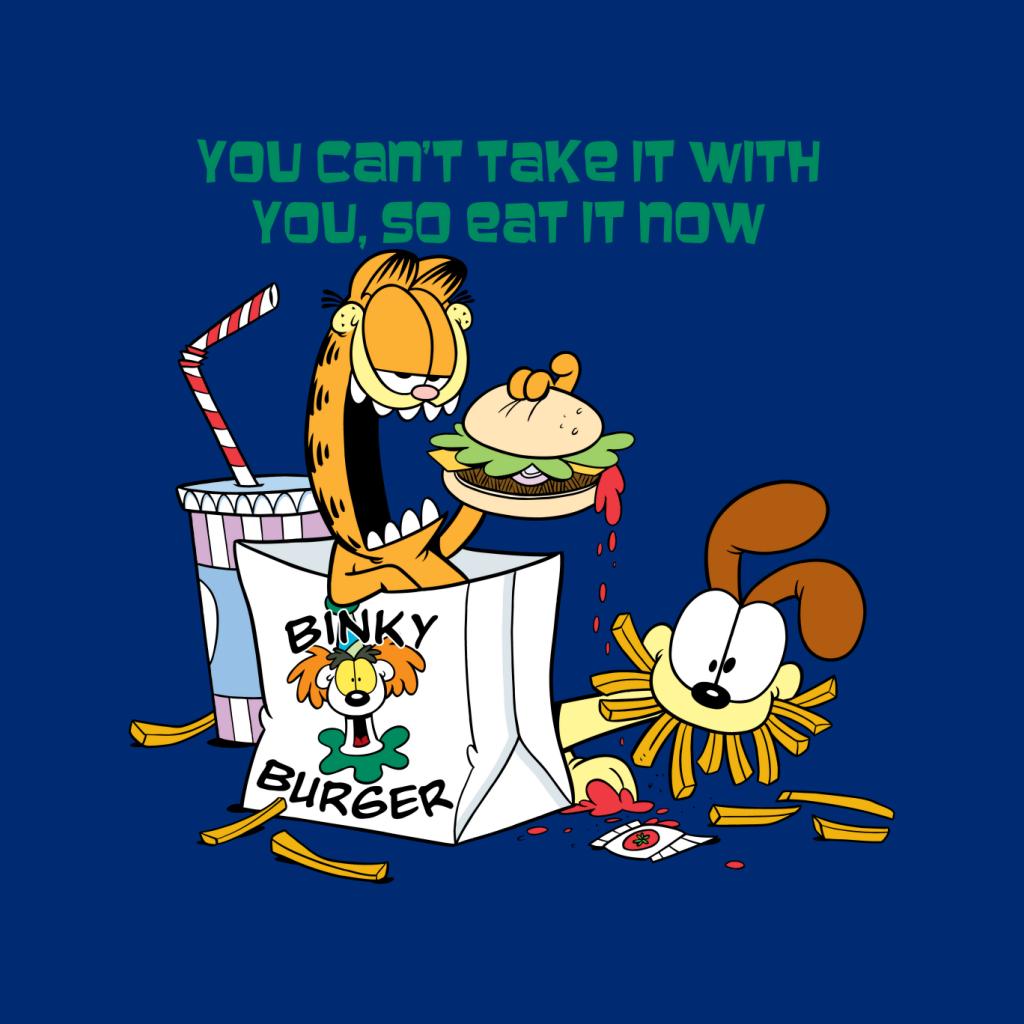 Garfield Burger Eat It Now Men's T-Shirt-ALL + EVERY