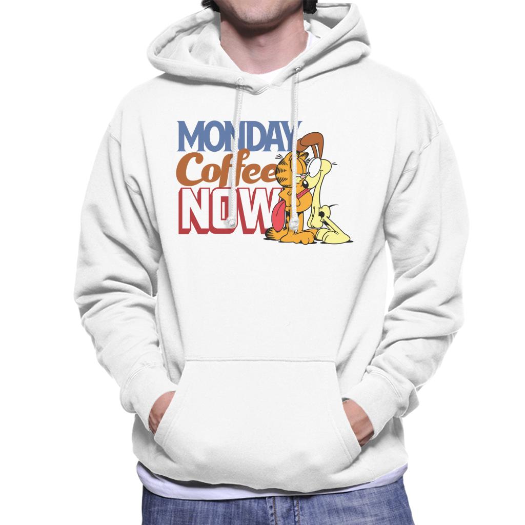 Garfield Monday Coffee Now Men's Hooded Sweatshirt-ALL + EVERY