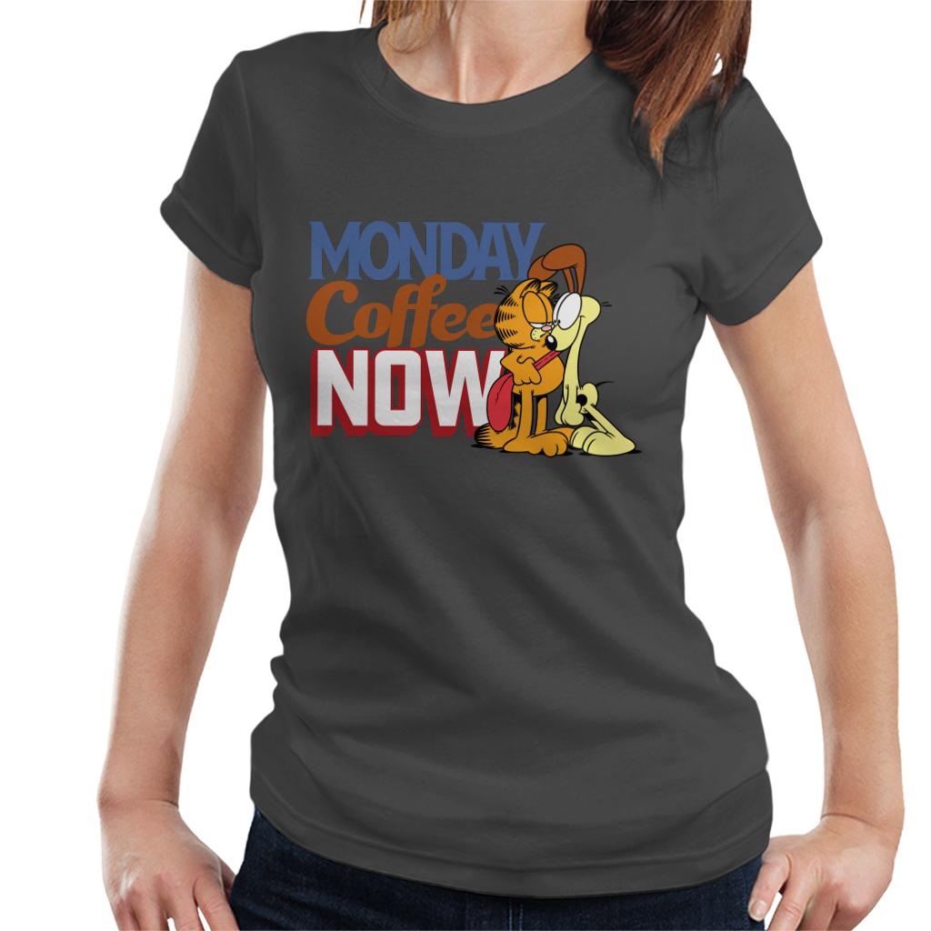 Garfield Monday Coffee Now Women's T-Shirt-ALL + EVERY