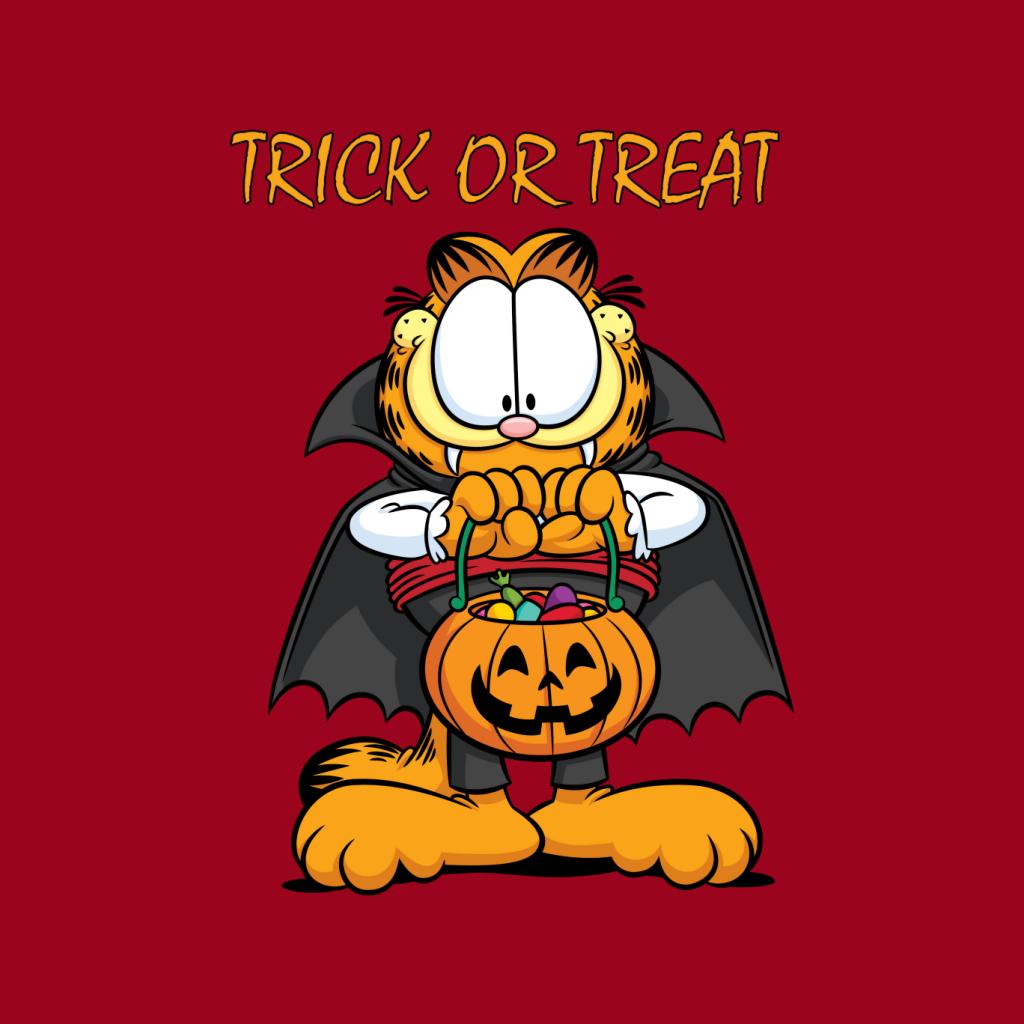 Garfield Halloween Trick Or Treat Men's Sweatshirt-ALL + EVERY