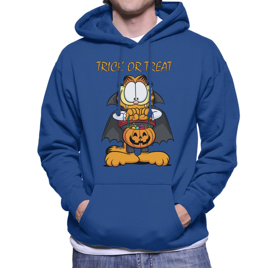 Garfield Halloween Trick Or Treat Men's Hooded Sweatshirt-ALL + EVERY