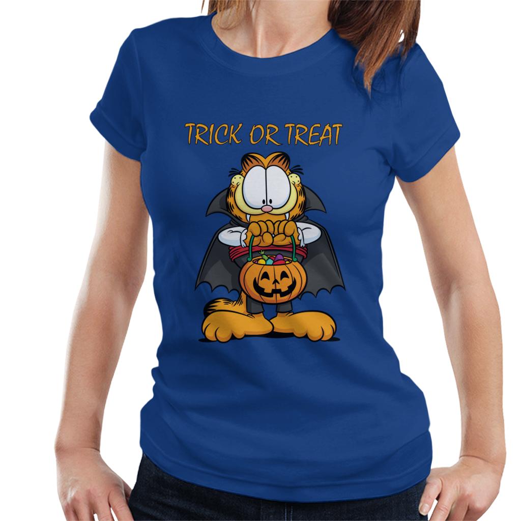 Garfield Halloween Trick Or Treat Women's T-Shirt-ALL + EVERY