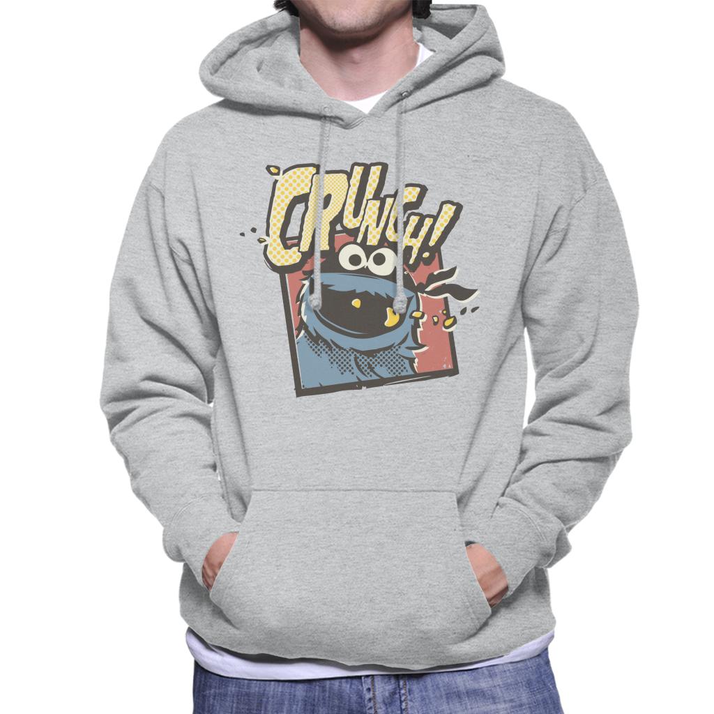 Sesame Street Cookie Monster Crunch Men's Hooded Sweatshirt-ALL + EVERY