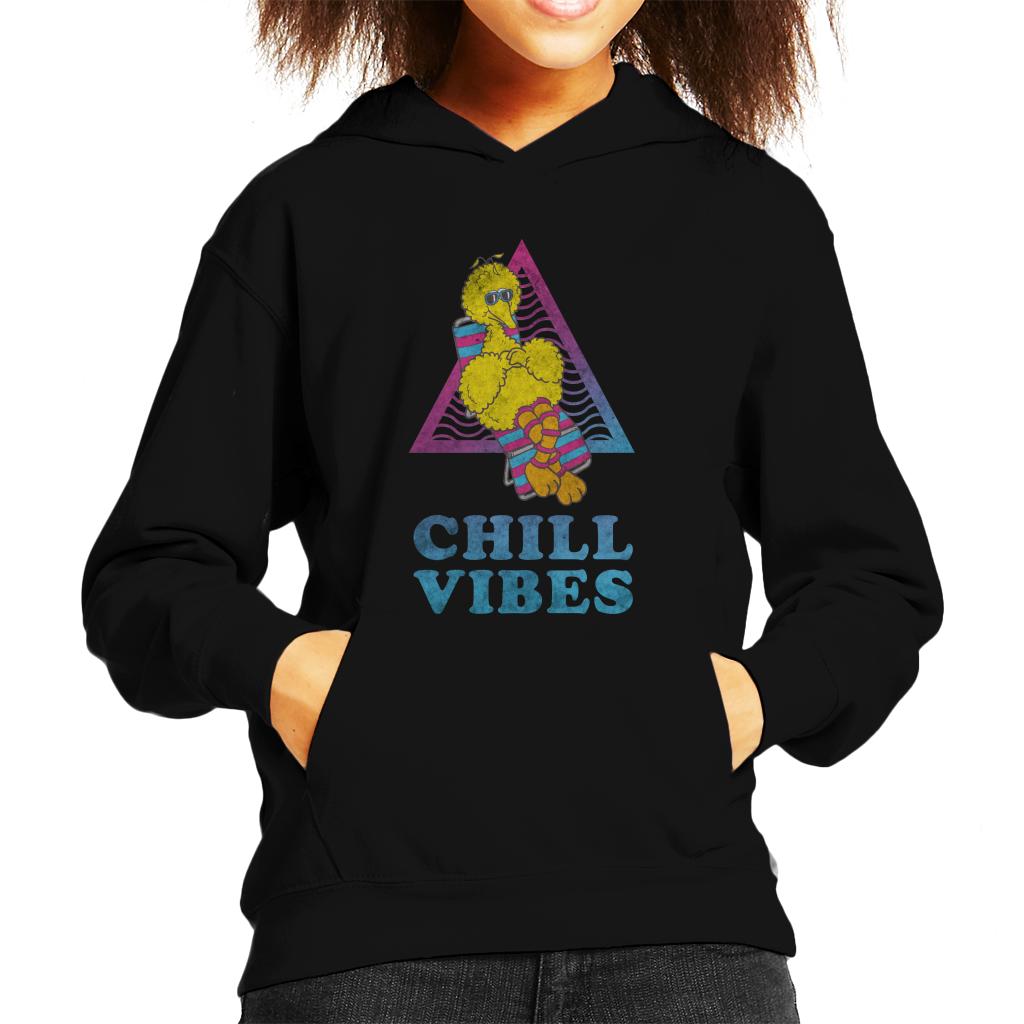 Sesame Street Big Bird Chill Vibes Kid's Hooded Sweatshirt-ALL + EVERY