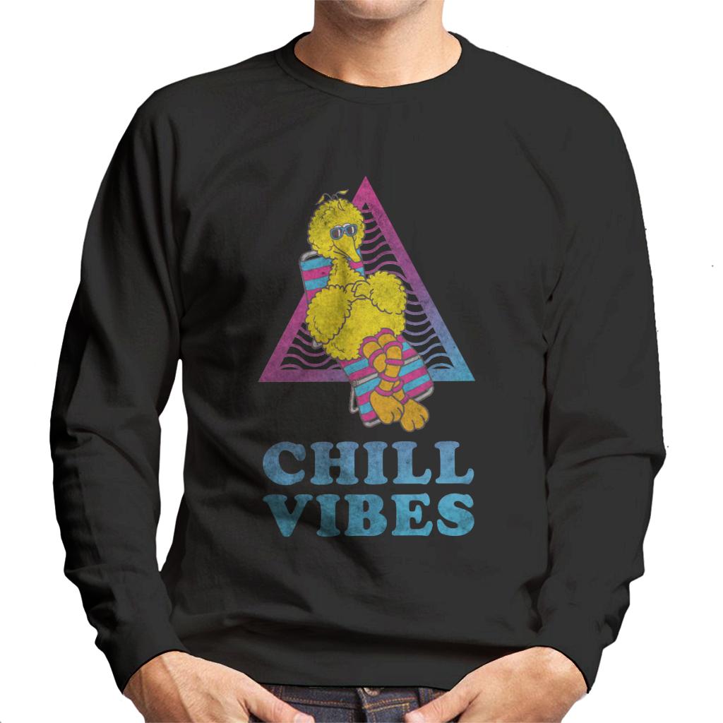 Sesame Street Big Bird Chill Vibes Men's Sweatshirt-ALL + EVERY