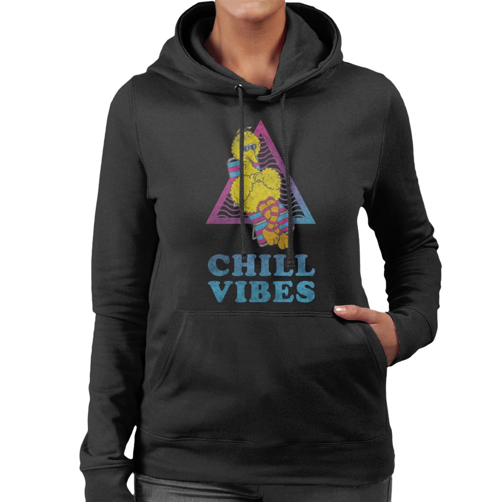 Sesame Street Big Bird Chill Vibes Women's Hooded Sweatshirt-ALL + EVERY