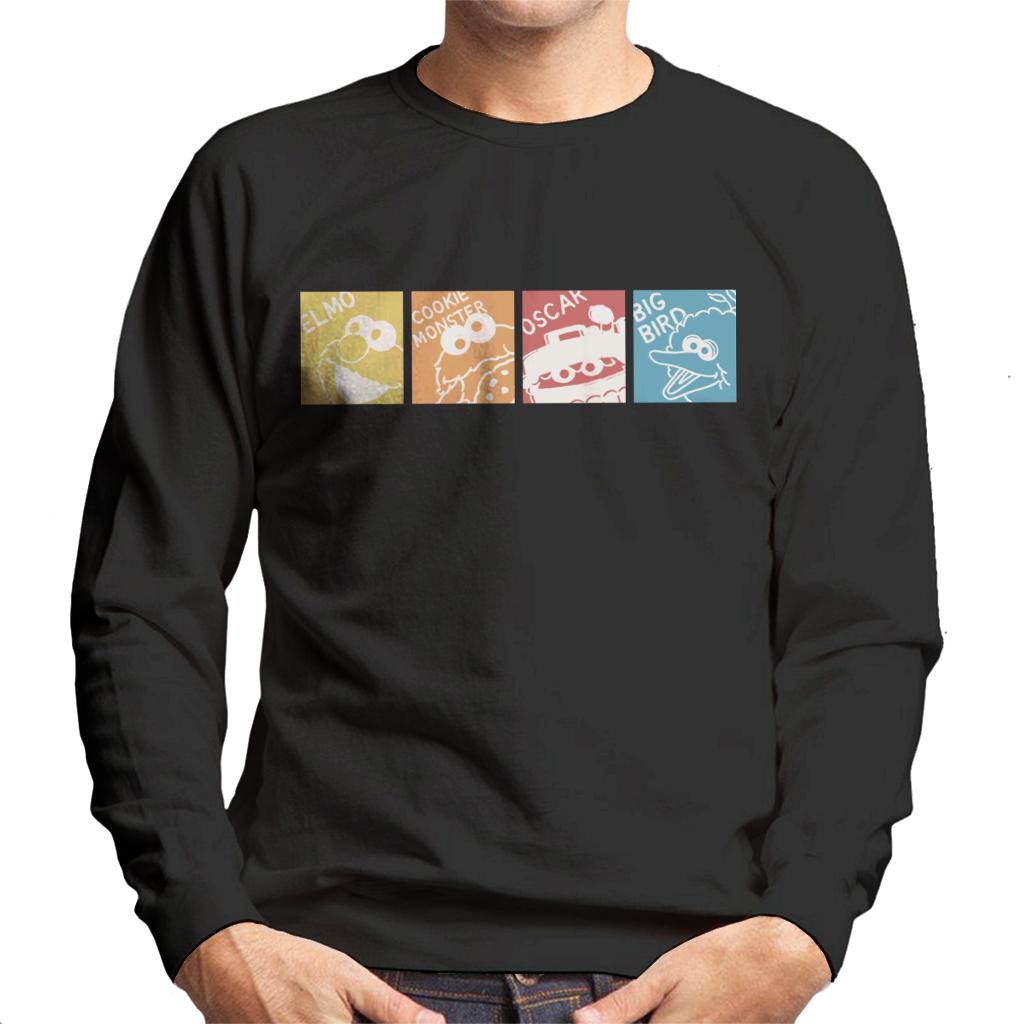 Sesame Street Characters Men's Sweatshirt-ALL + EVERY