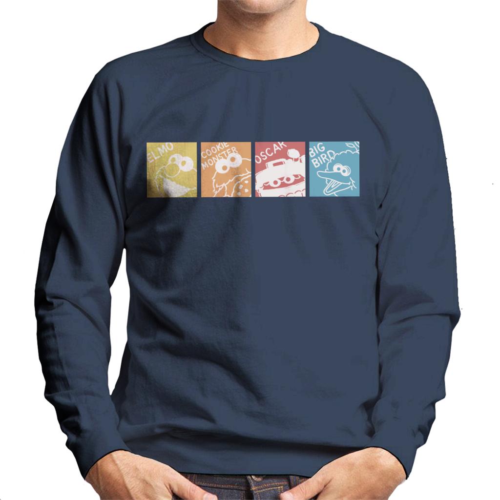 Sesame Street Characters Men's Sweatshirt-ALL + EVERY