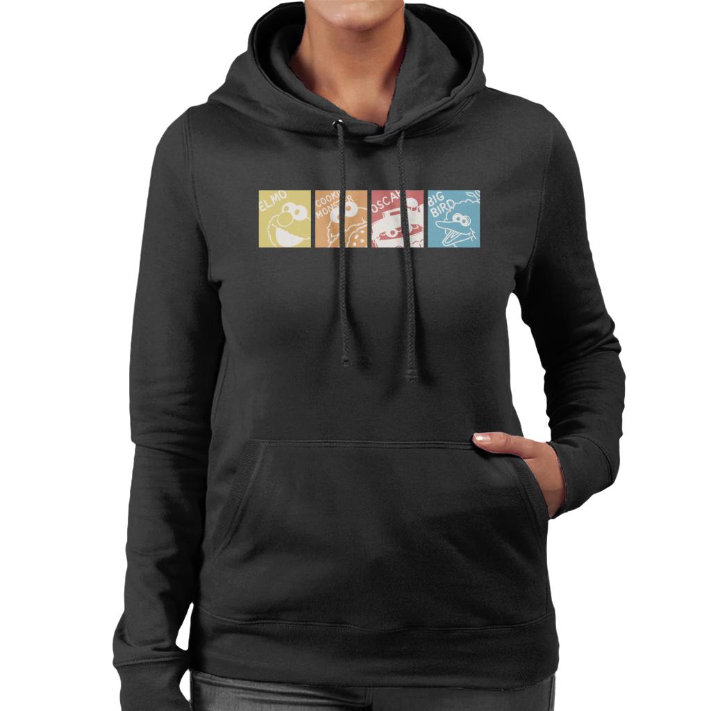 Sesame Street Characters Women's Hooded Sweatshirt-ALL + EVERY