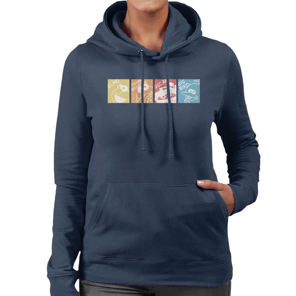 Sesame Street Characters Women's Hooded Sweatshirt-ALL + EVERY