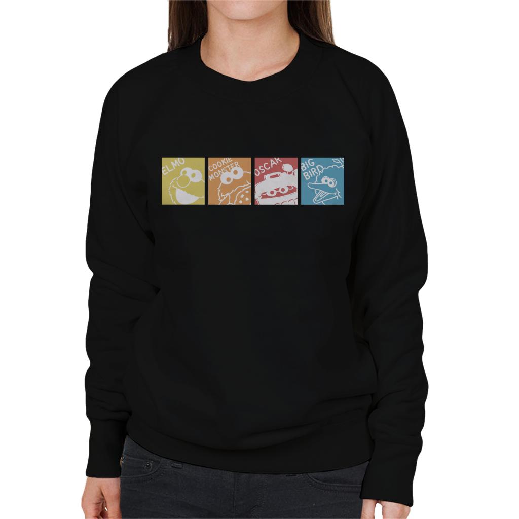 Sesame Street Characters Women's Sweatshirt-ALL + EVERY