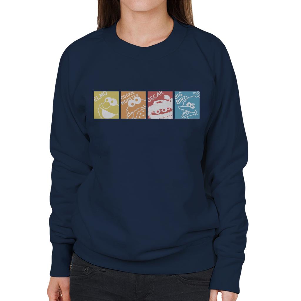 Sesame Street Characters Women's Sweatshirt-ALL + EVERY