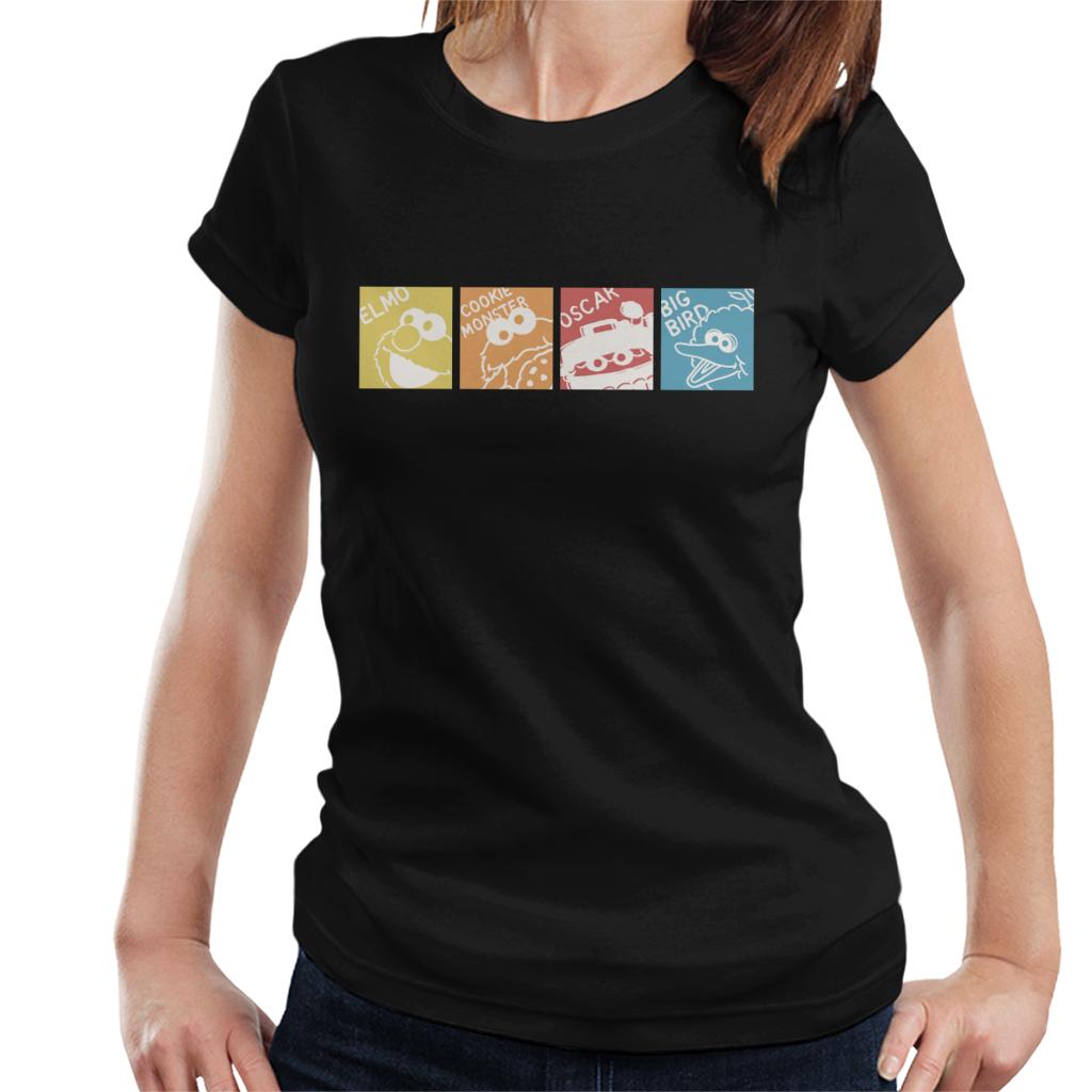 Women's Sesame Street Characters Short Sleeve Graphic T-shirt