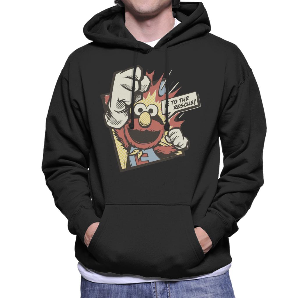 Sesame Street Elmo To The Rescue Men's Hooded Sweatshirt-ALL + EVERY