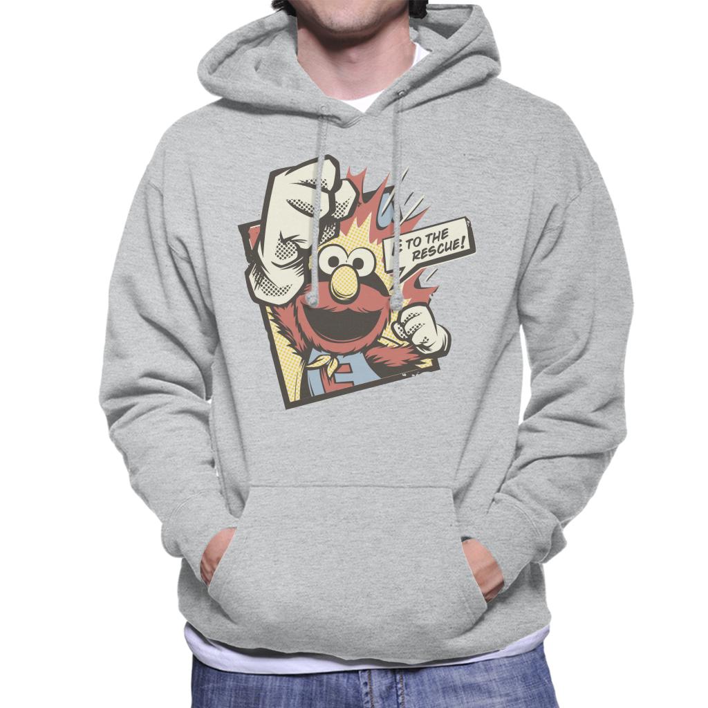 Sesame Street Elmo To The Rescue Men's Hooded Sweatshirt-ALL + EVERY