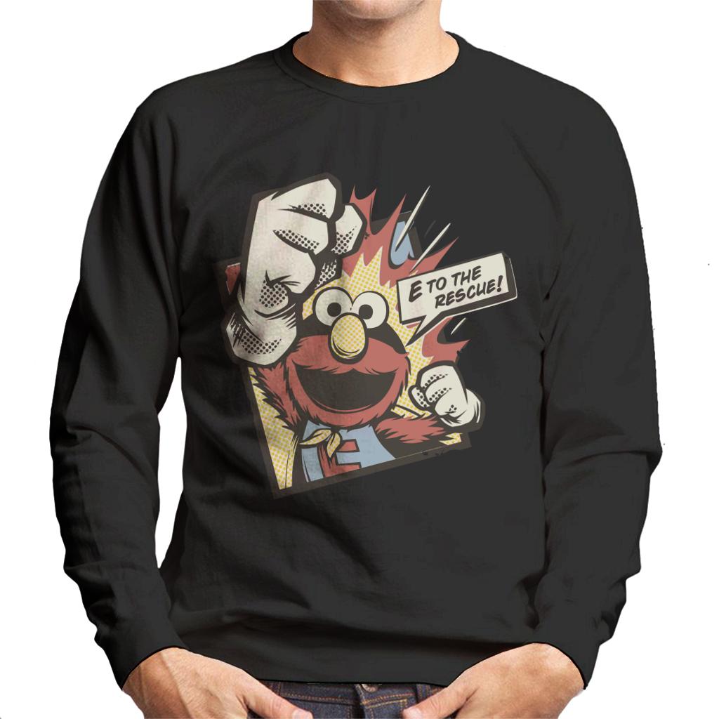 Sesame Street Elmo To The Rescue Men's Sweatshirt-ALL + EVERY