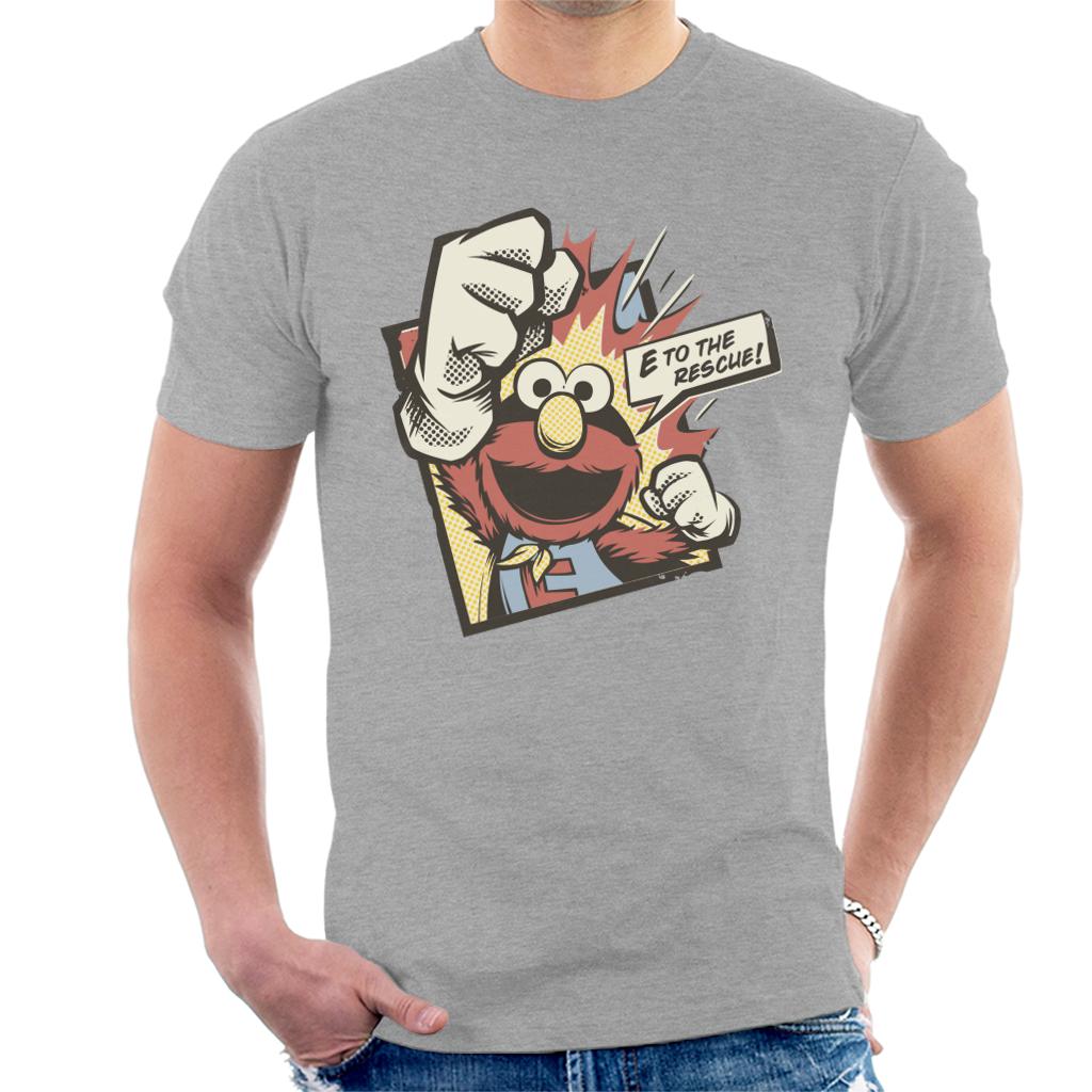 Sesame Street Elmo To The Rescue Men's T-Shirt-ALL + EVERY