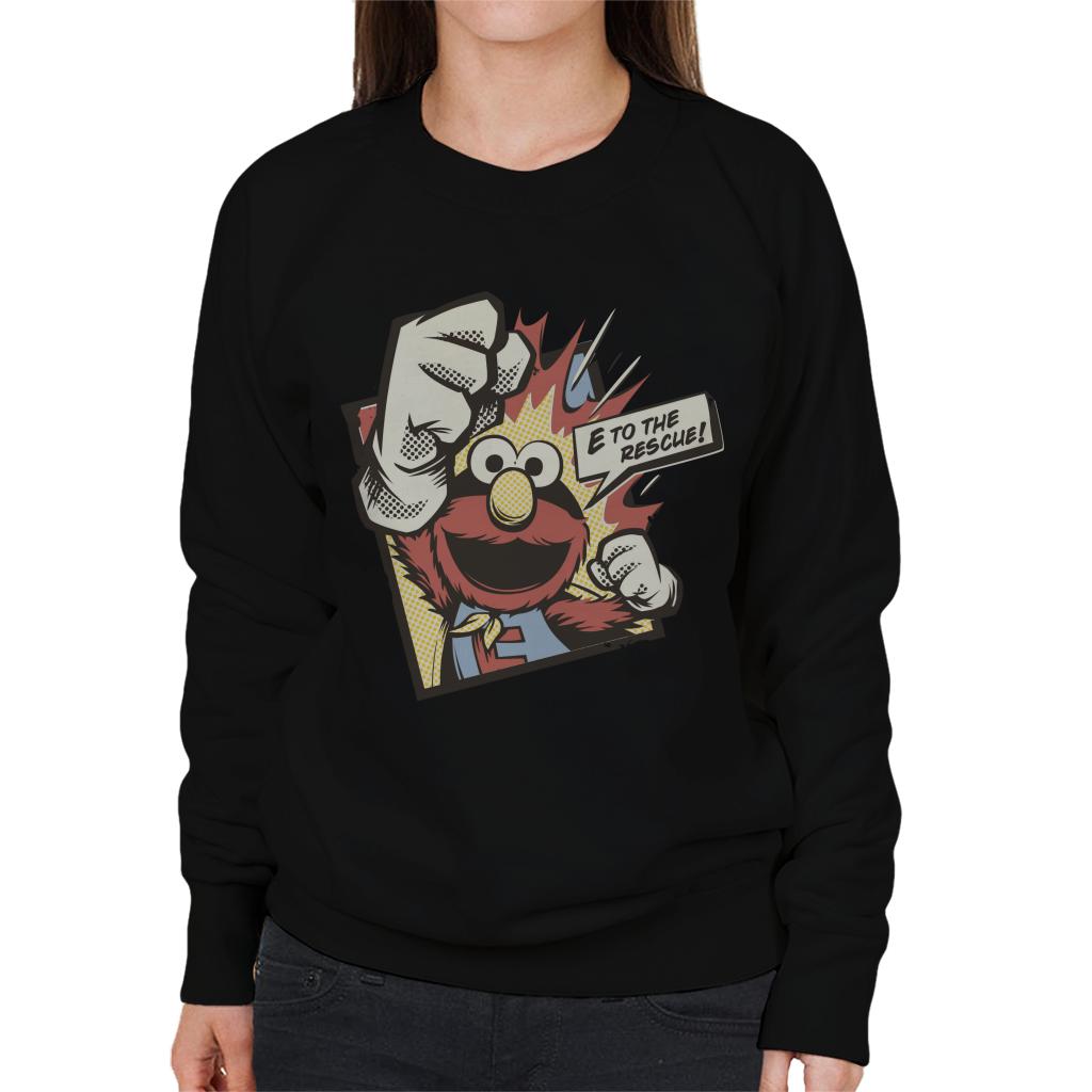 Sesame Street Elmo To The Rescue Women's Sweatshirt-ALL + EVERY