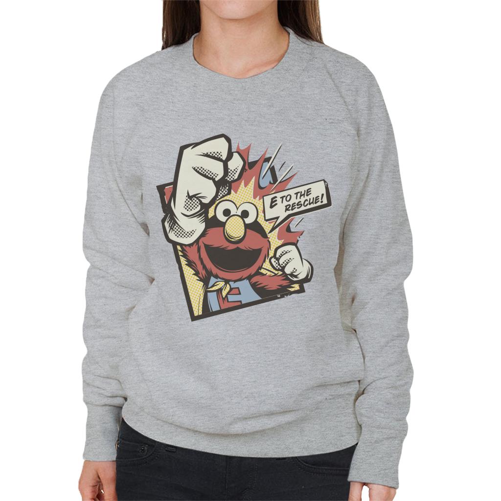 Sesame Street Elmo To The Rescue Women's Sweatshirt-ALL + EVERY