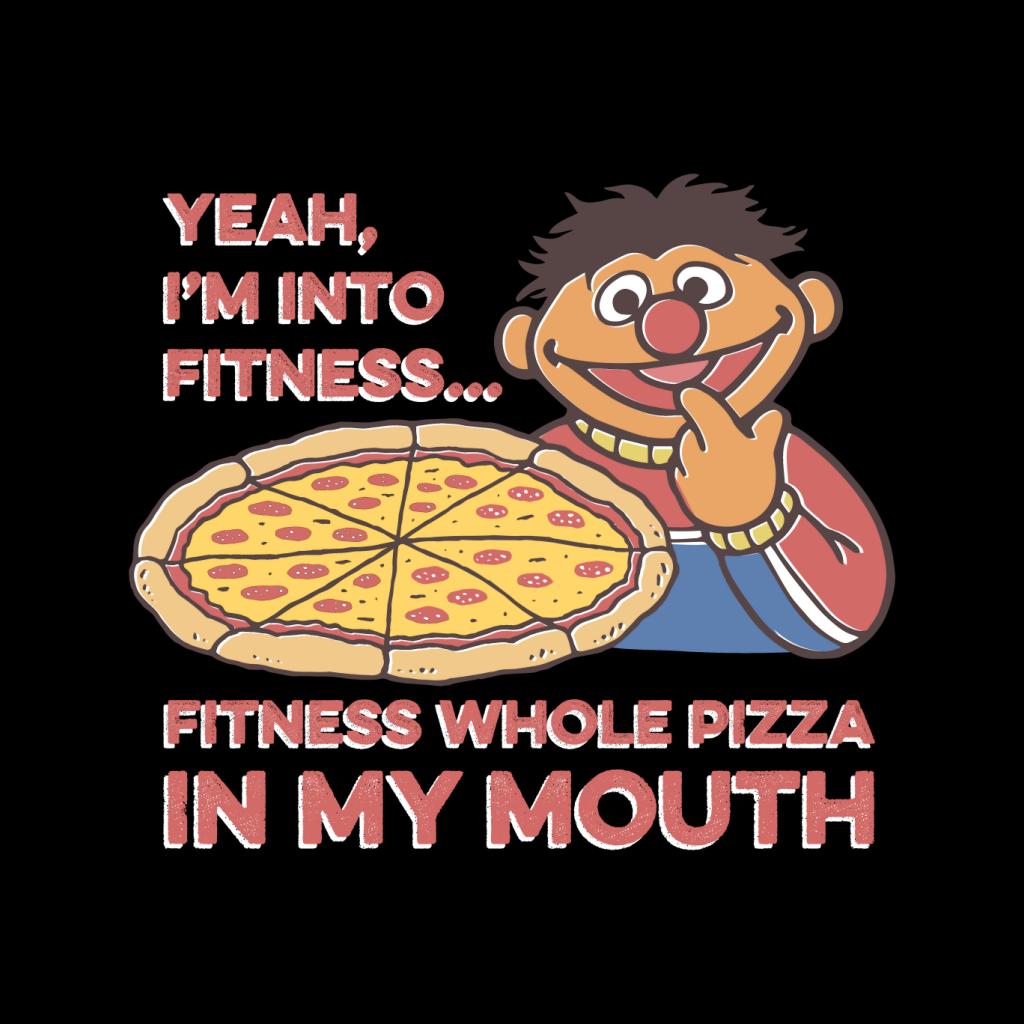 Sesame Street Fitness Pizza Men's T-Shirt-ALL + EVERY