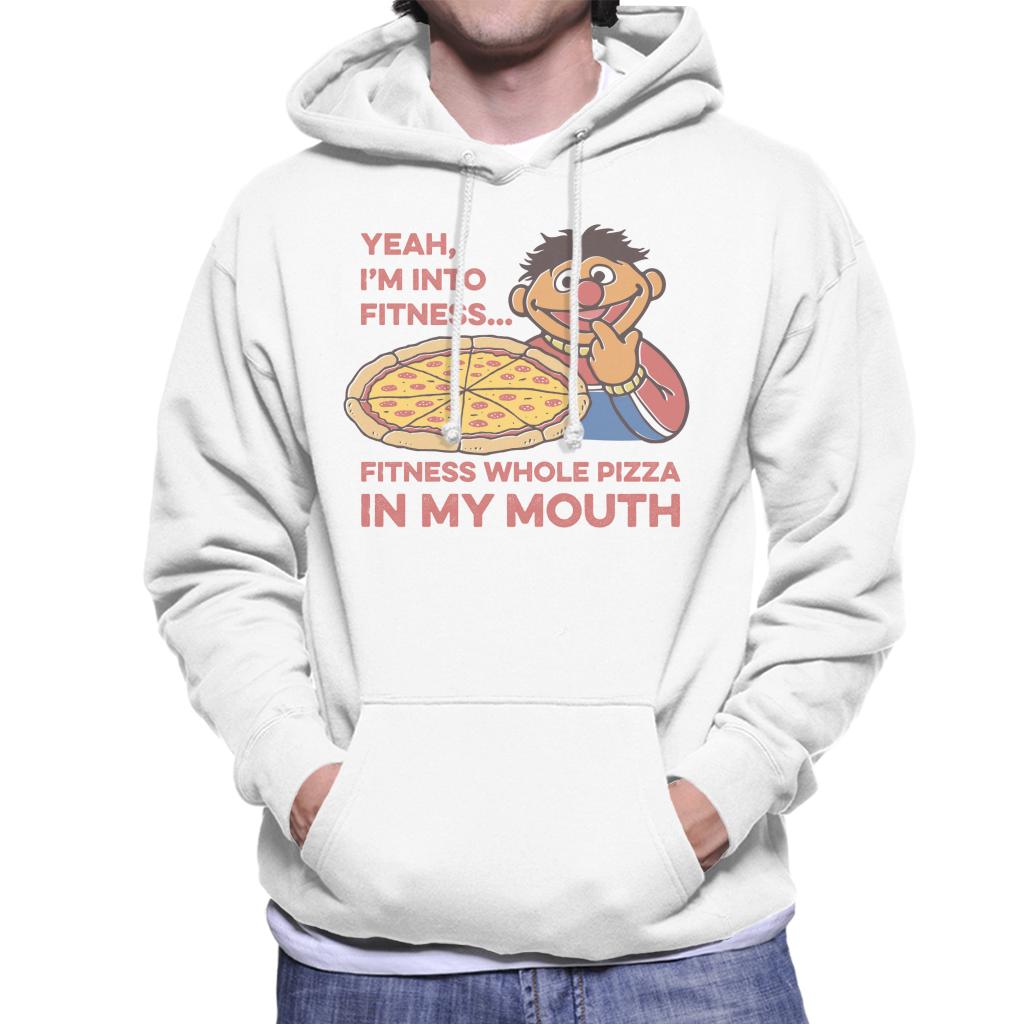 Sesame Street Fitness Pizza Men's Hooded Sweatshirt-ALL + EVERY