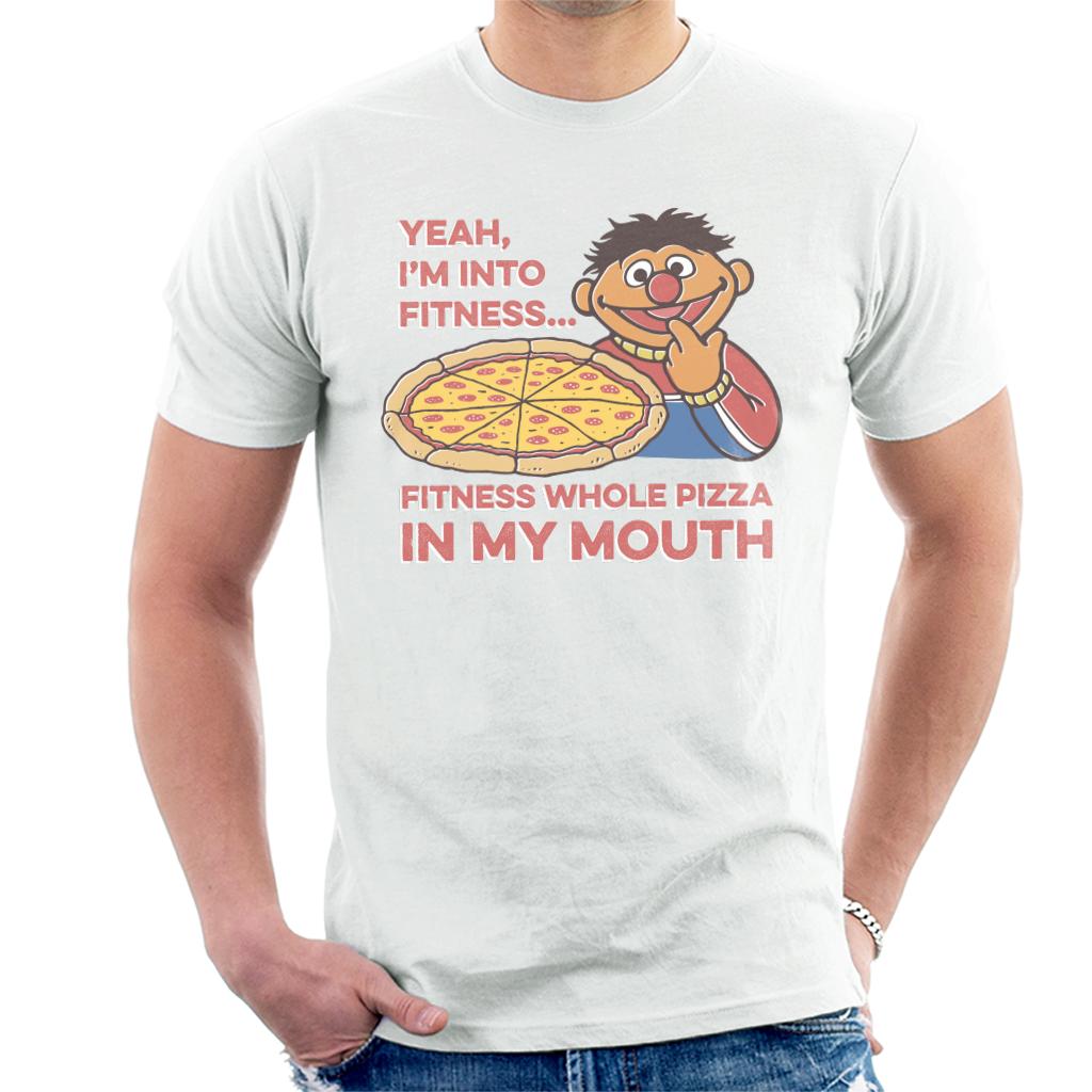 Sesame Street Fitness Pizza Men's T-Shirt-ALL + EVERY