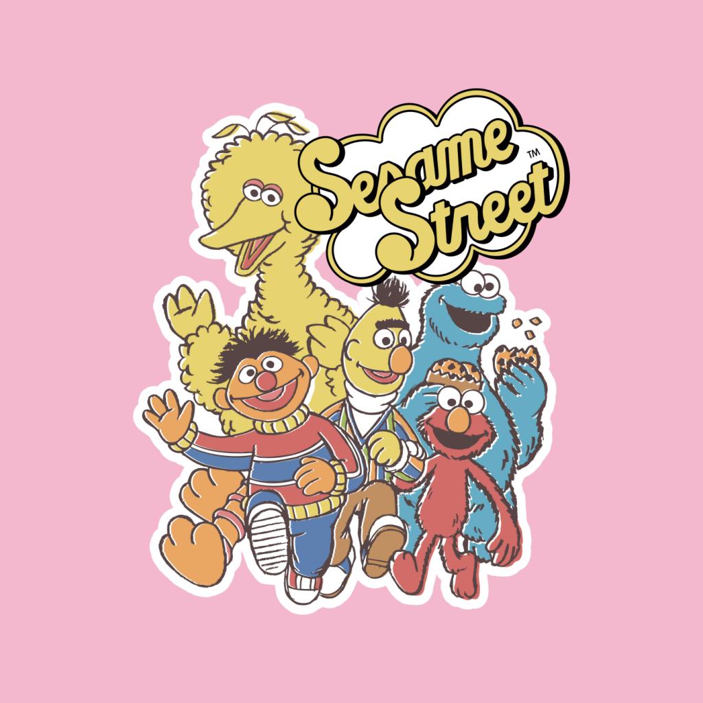 Sesame Street Characters Group Photo Women's T-Shirt-ALL + EVERY