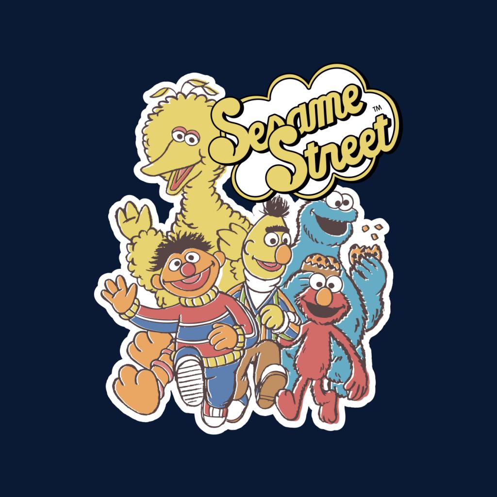 Sesame Street Characters Group Photo Women's T-Shirt-ALL + EVERY