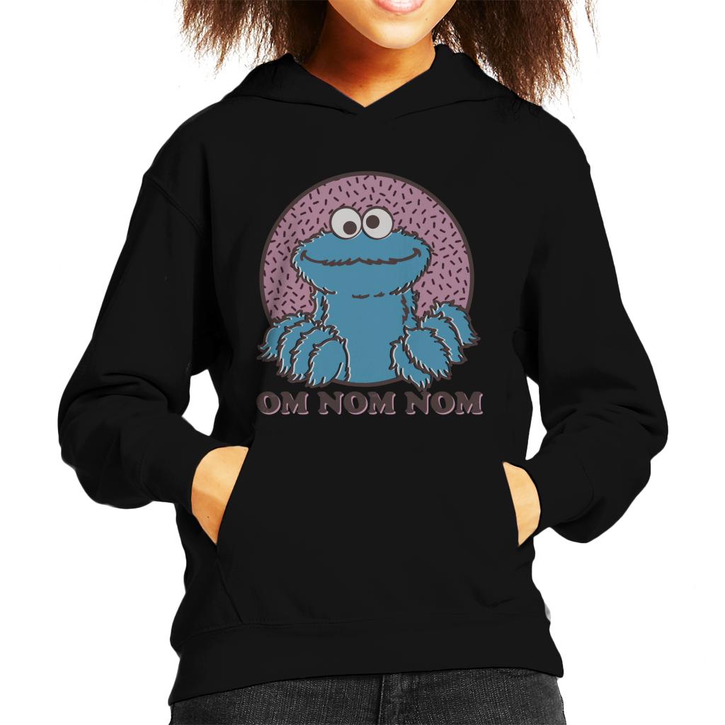 Sesame Street Cookie Monster Om Nom Nom Kid's Hooded Sweatshirt-ALL + EVERY