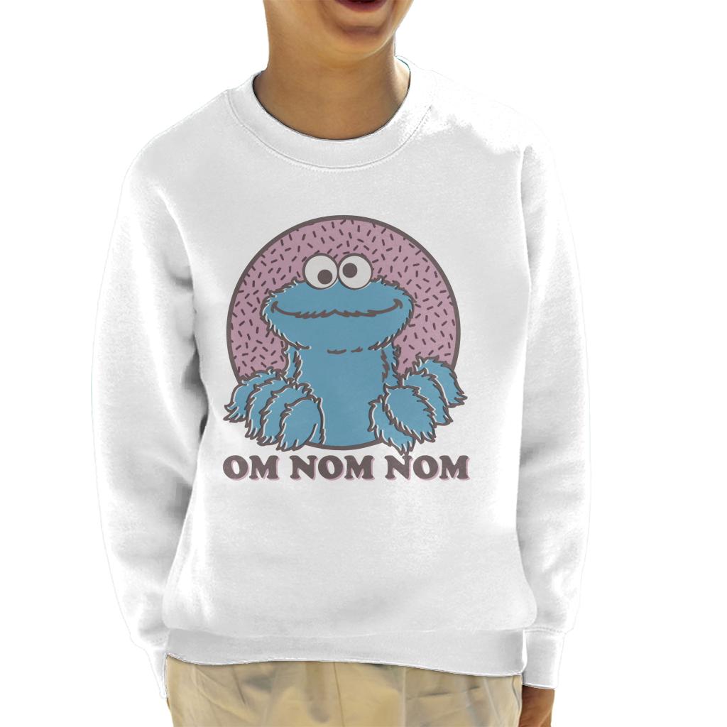 Sesame Street Cookie Monster Om Nom Nom Kid's Sweatshirt-ALL + EVERY