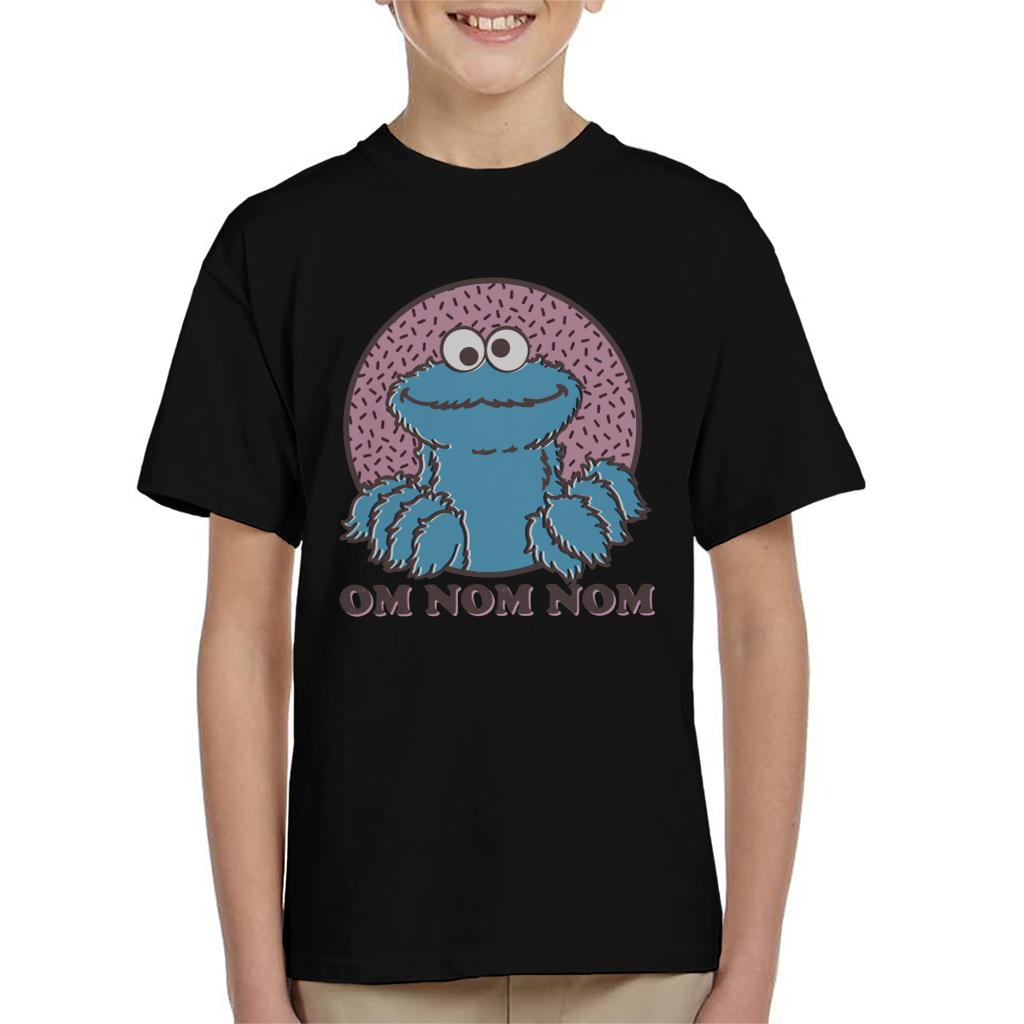 Sesame Street Cookie Monster Om Nom Nom Kid's T-Shirt-ALL + EVERY