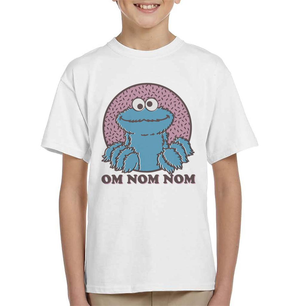 Sesame Street Cookie Monster Om Nom Nom Kid's T-Shirt-ALL + EVERY