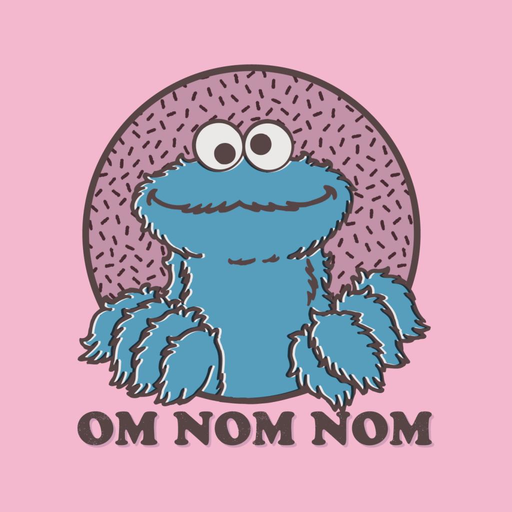 Sesame Street Cookie Monster Om Nom Nom Kid's T-Shirt-ALL + EVERY