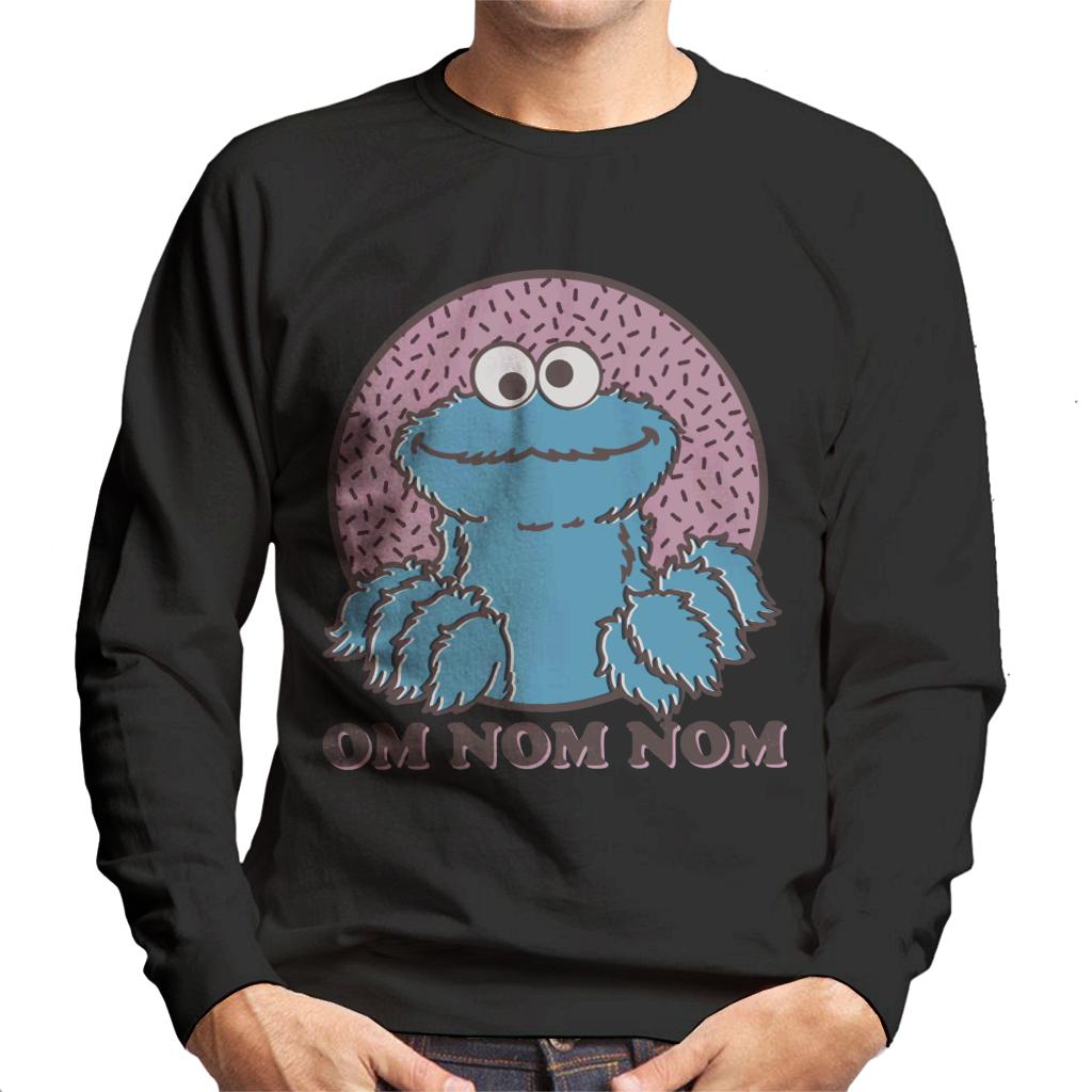 Sesame Street Cookie Monster Om Nom Nom Men's Sweatshirt-ALL + EVERY