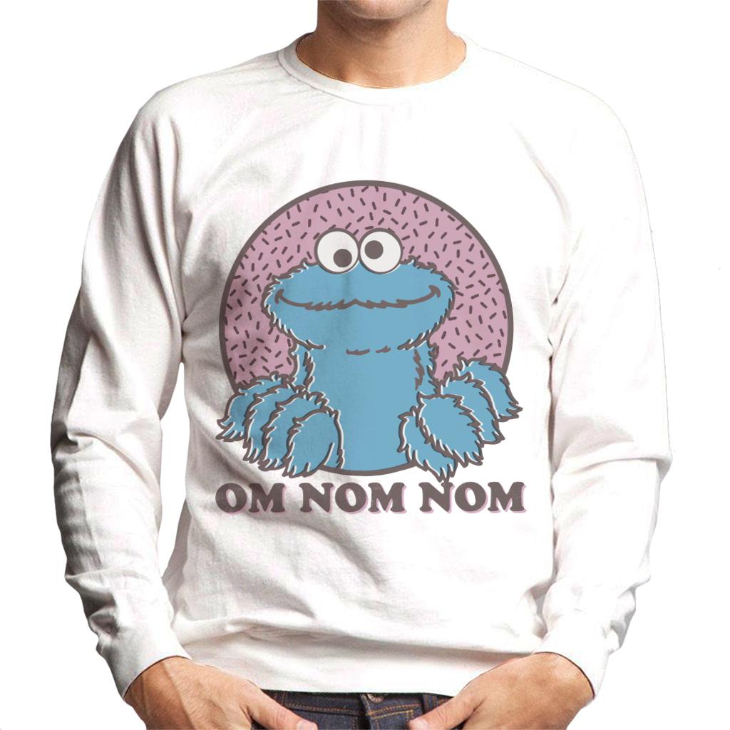 Sesame Street Cookie Monster Om Nom Nom Men's Sweatshirt-ALL + EVERY