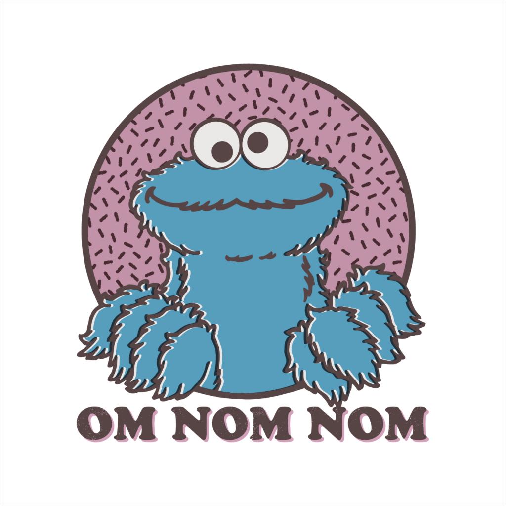 Sesame Street Cookie Monster Om Nom Nom Men's T-Shirt-ALL + EVERY