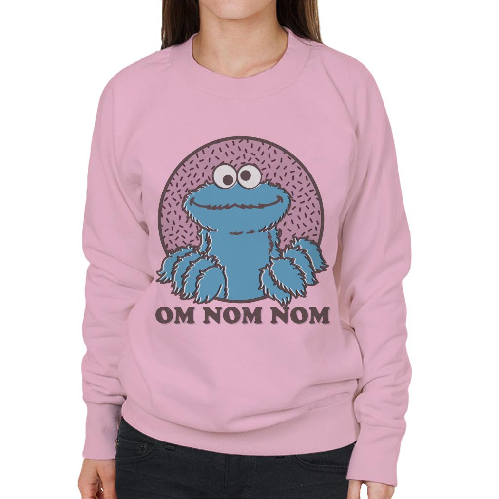 Sesame Street Cookie Monster Om Nom Nom Women's Sweatshirt-ALL + EVERY