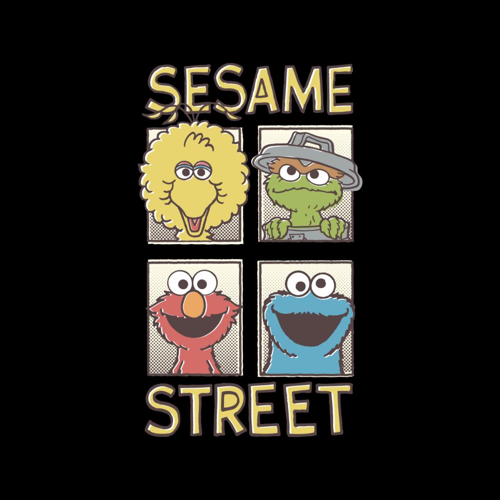 Sesame Street Comic Book Cover Women's T-Shirt-ALL + EVERY