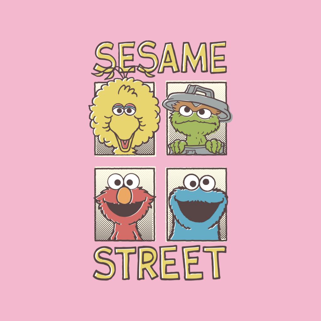 Sesame Street Comic Book Cover Women's T-Shirt-ALL + EVERY