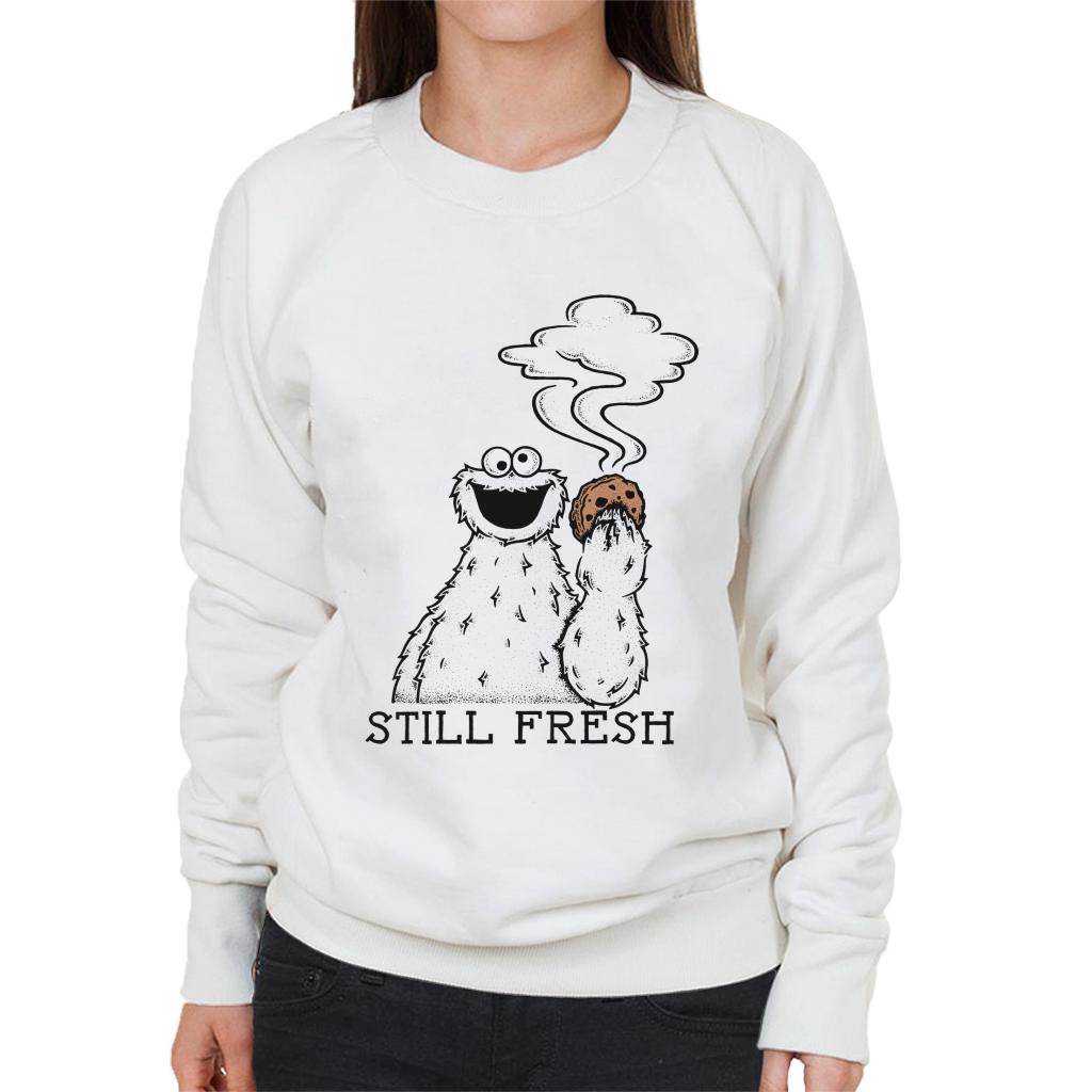 Sesame Street Cookie Monster Still Fresh Women's Sweatshirt-ALL + EVERY