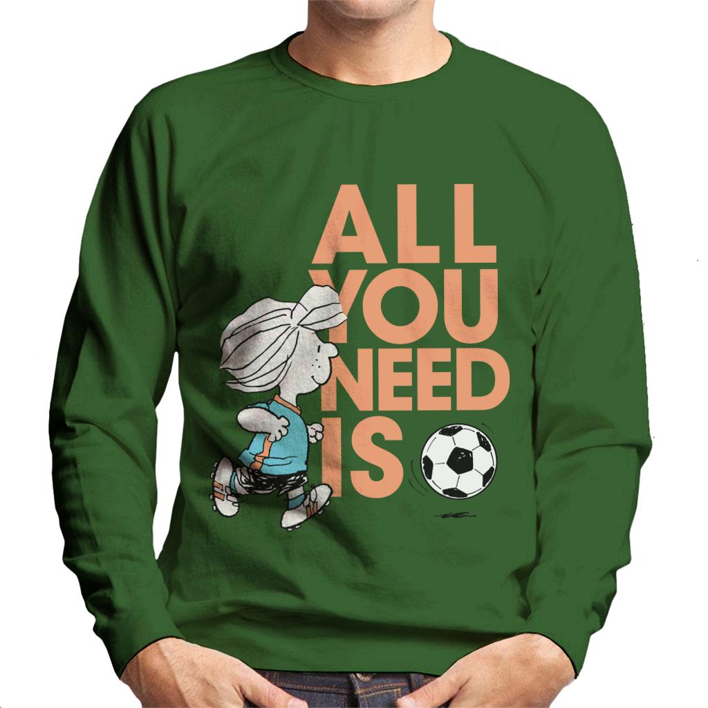 Peanuts Football Peppermint Patty All You Need Is Football Men's Sweatshirt-ALL + EVERY