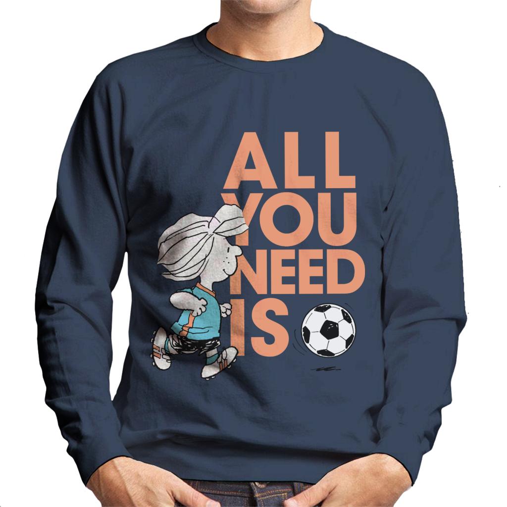Peanuts Football Peppermint Patty All You Need Is Football Men's Sweatshirt-ALL + EVERY