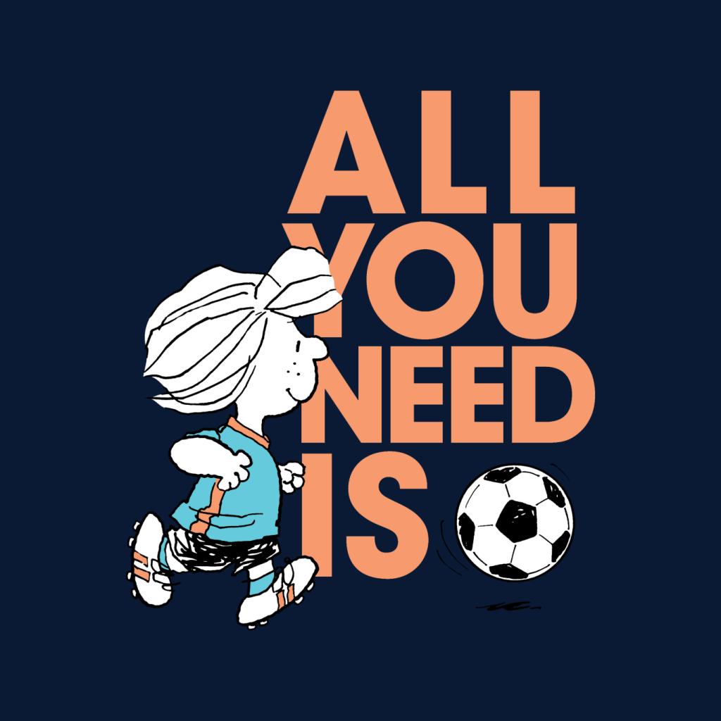 Peanuts Football Peppermint Patty All You Need Is Football Men's Sweatshirt-ALL + EVERY