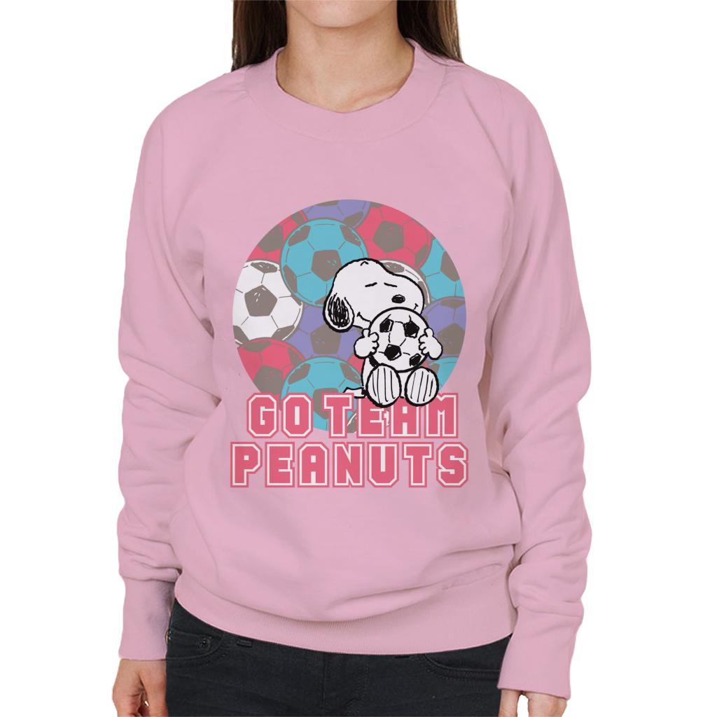 Peanuts Football Snoopy Go Team Peanuts Women's Sweatshirt-ALL + EVERY