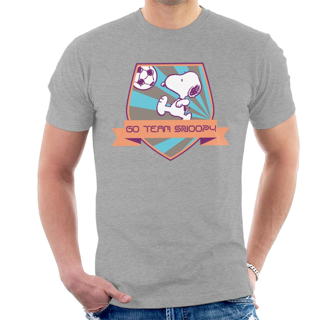 Peanuts Football Go Team Snoopy Men's T-Shirt-ALL + EVERY