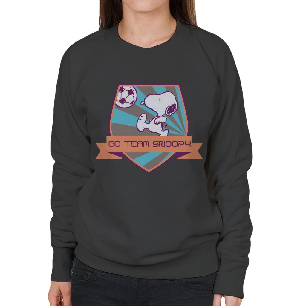 Peanuts Football Go Team Snoopy Women's Sweatshirt-ALL + EVERY