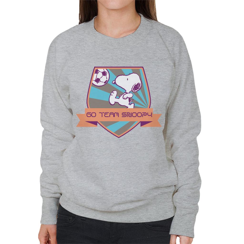 Peanuts Football Go Team Snoopy Women's Sweatshirt-ALL + EVERY