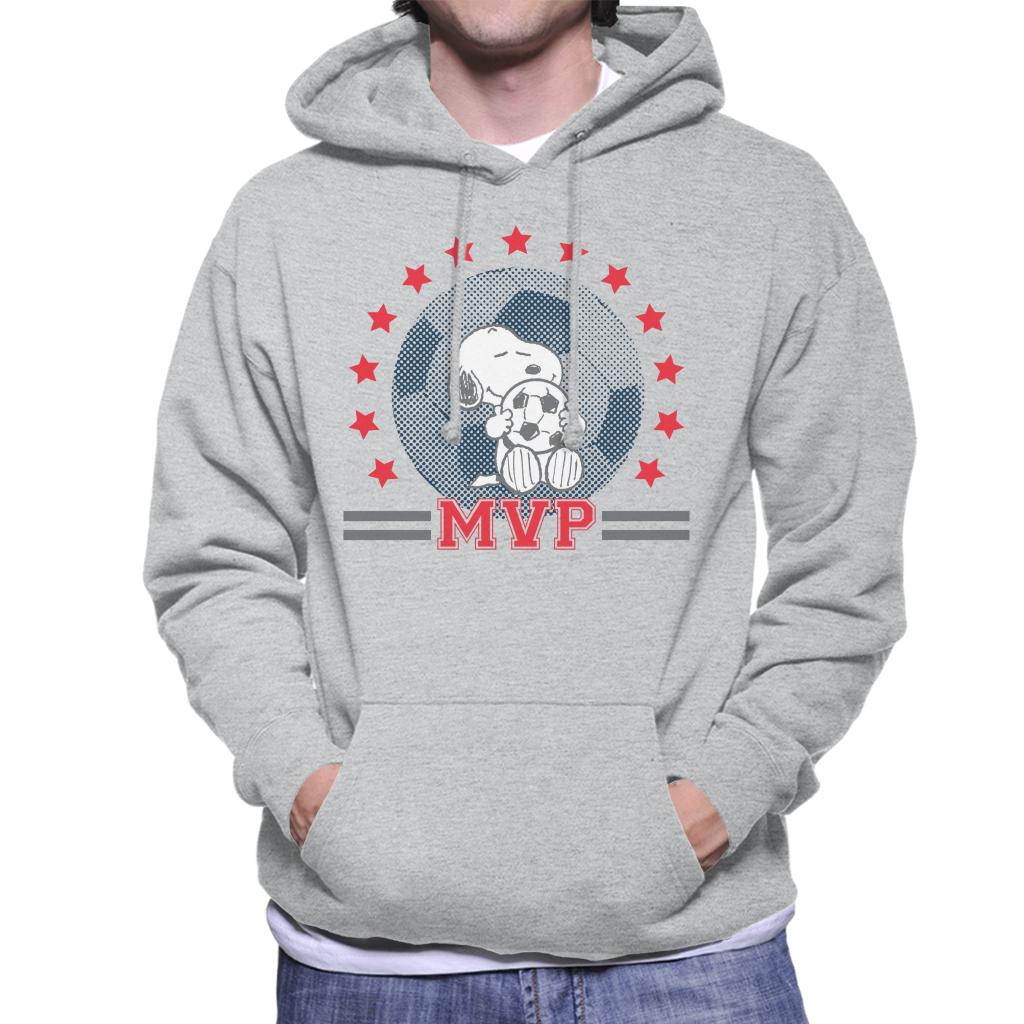 Peanuts Football Snoopy MVP Men's Hooded Sweatshirt-ALL + EVERY