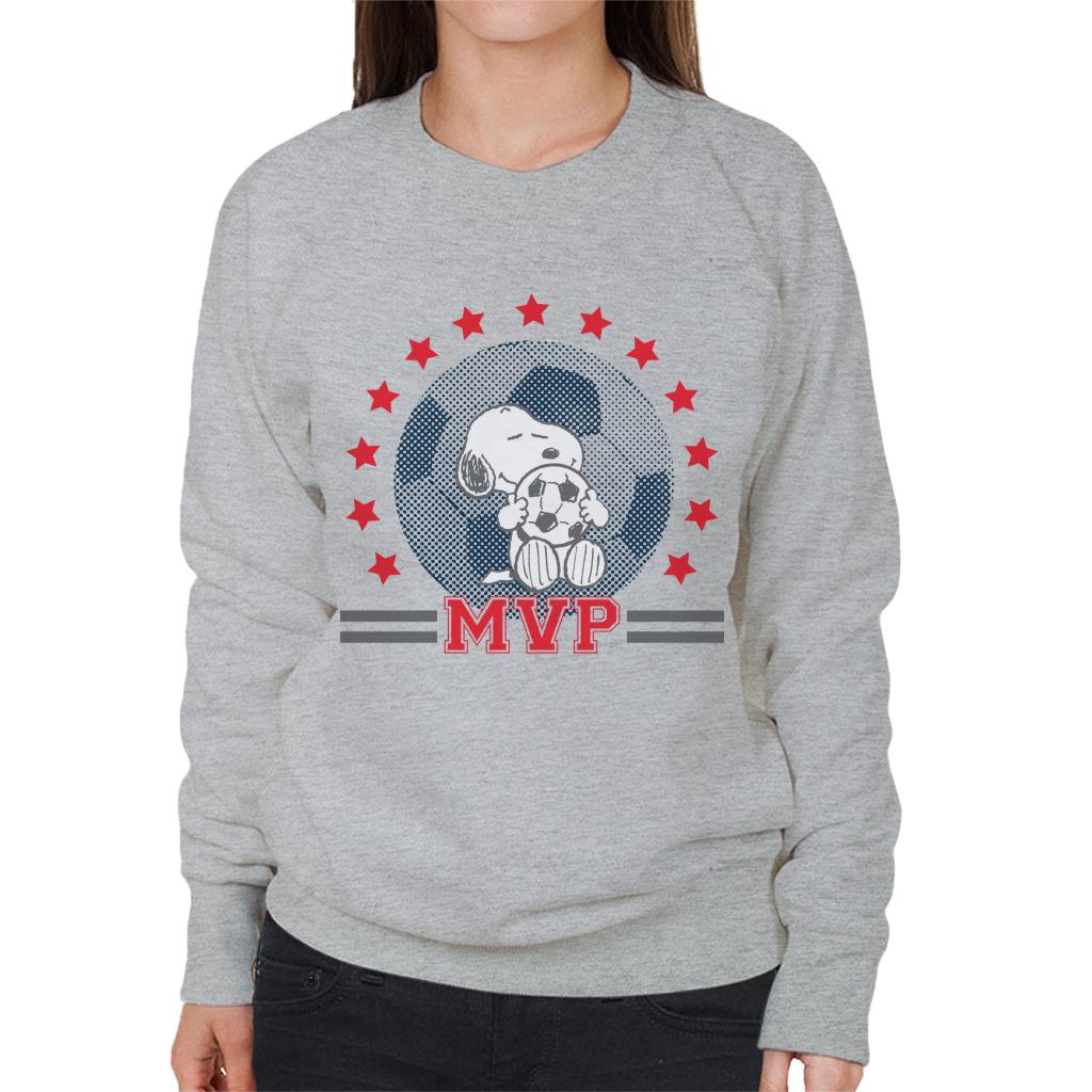 Peanuts Football Snoopy MVP Women's Sweatshirt-ALL + EVERY