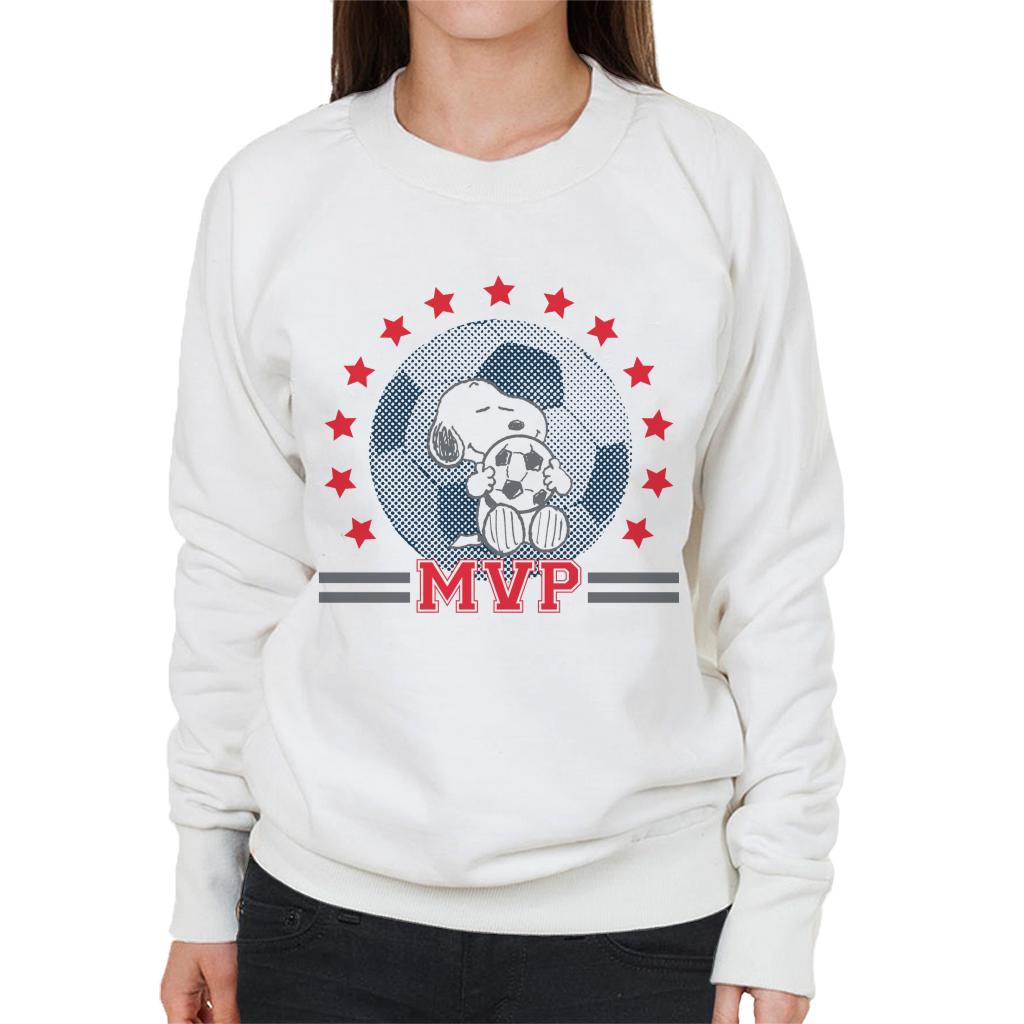 Peanuts Football Snoopy MVP Women's Sweatshirt-ALL + EVERY